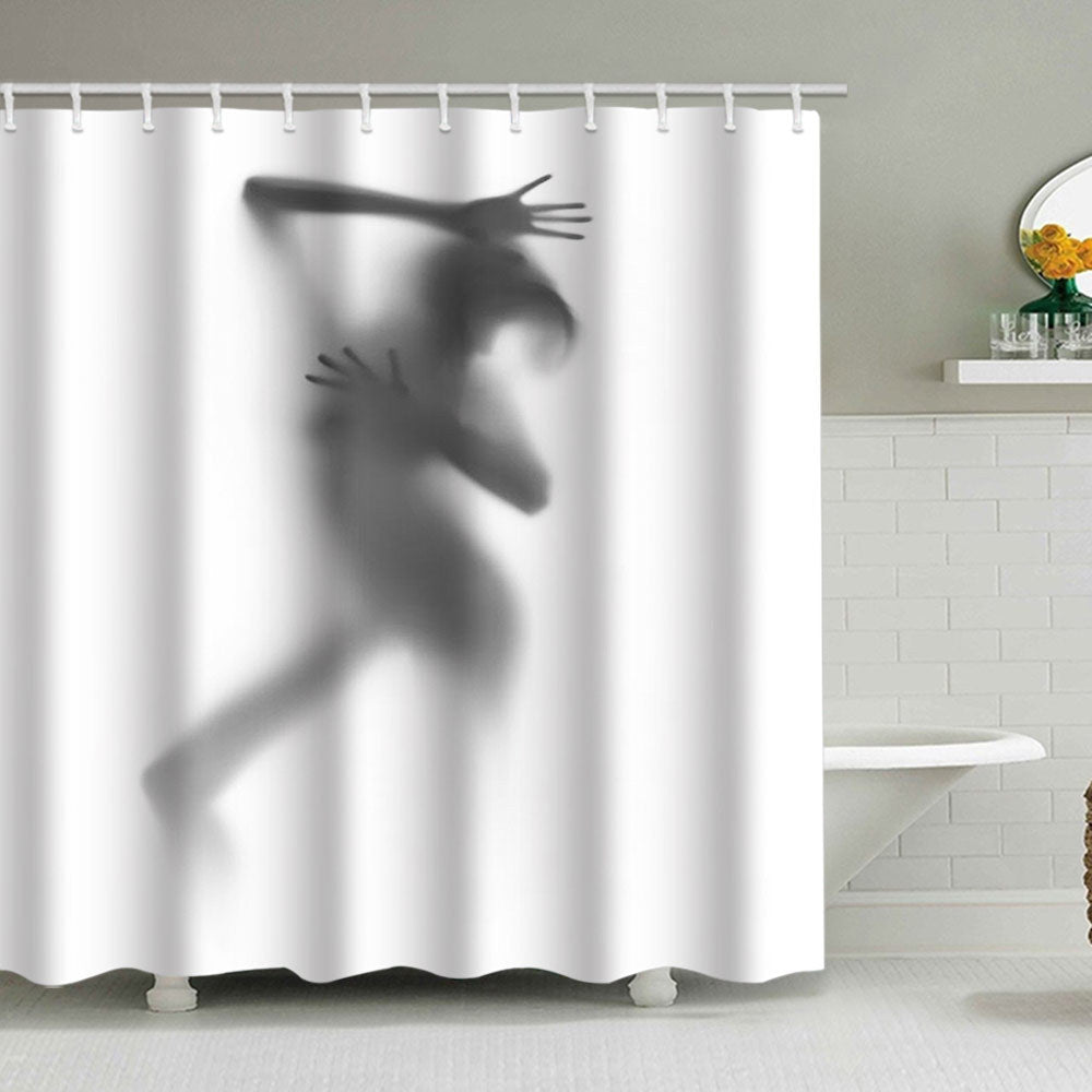 Artistic Silhouette Shower Curtain Kalsten
