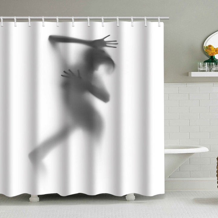 Artistic Silhouette Shower Curtain Kalsten