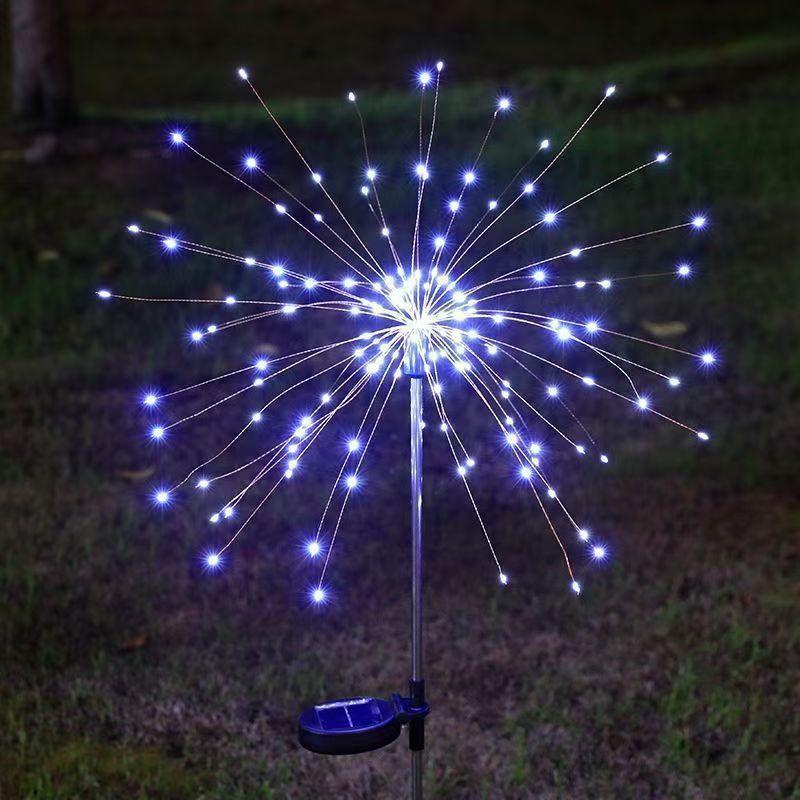 Sparkler-Style Solar LED Garden Stake Lights With Dynamic Firework Effect Kalsten