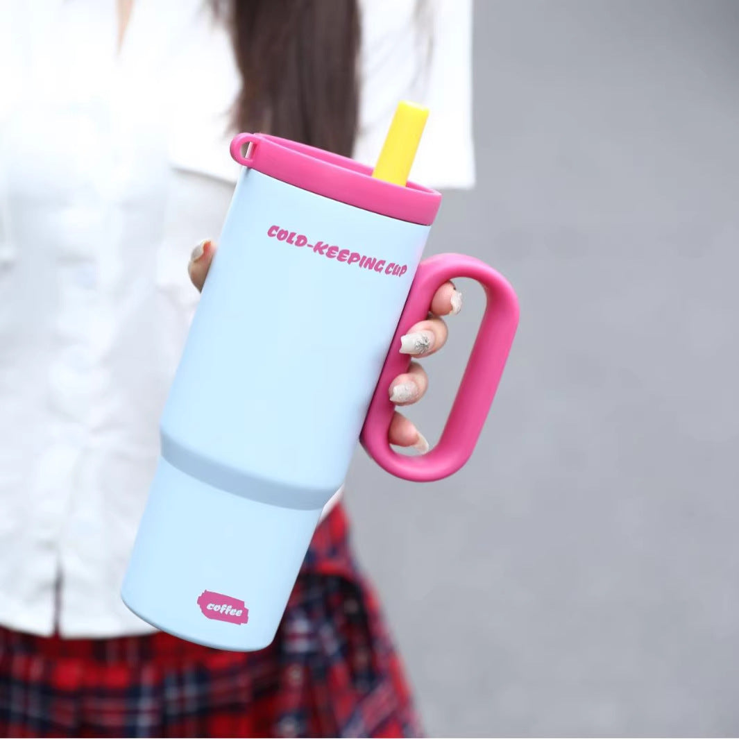 Women's insulated cup with practical straw Kalsten