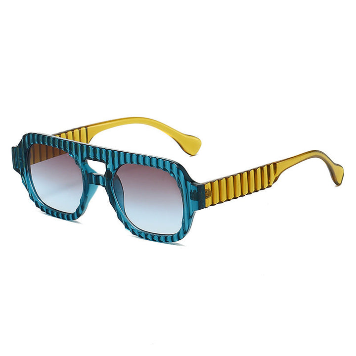 Ladies fashionable sunglasses in futuristic design with textured frame Kalsten