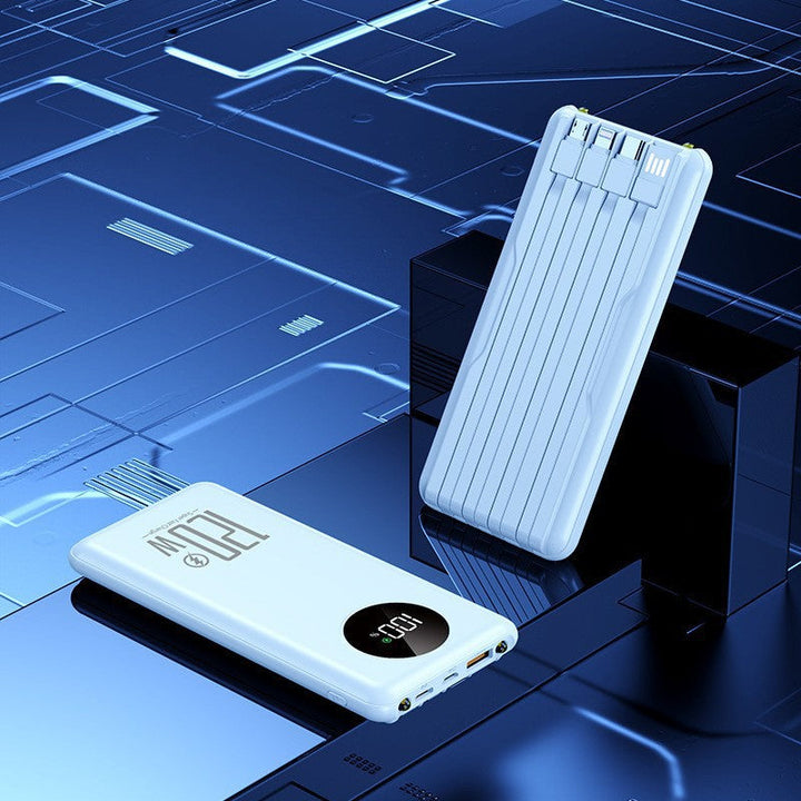 Portable high-performance power bank with intelligent cable management Kalsten