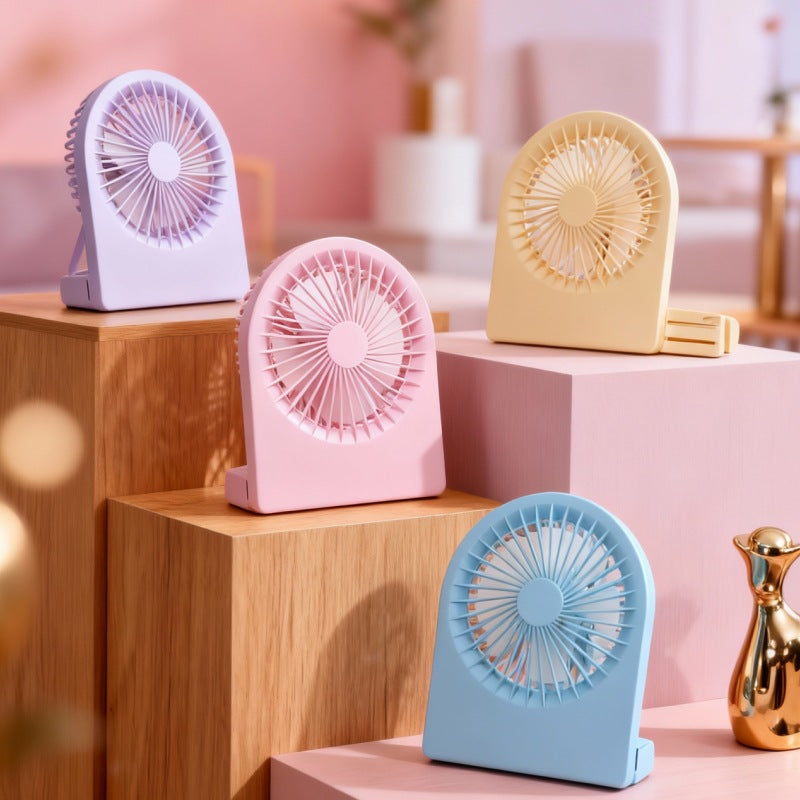 Ladies Compact Table Fan with USB Connection and Quiet Operating Modes Kalsten