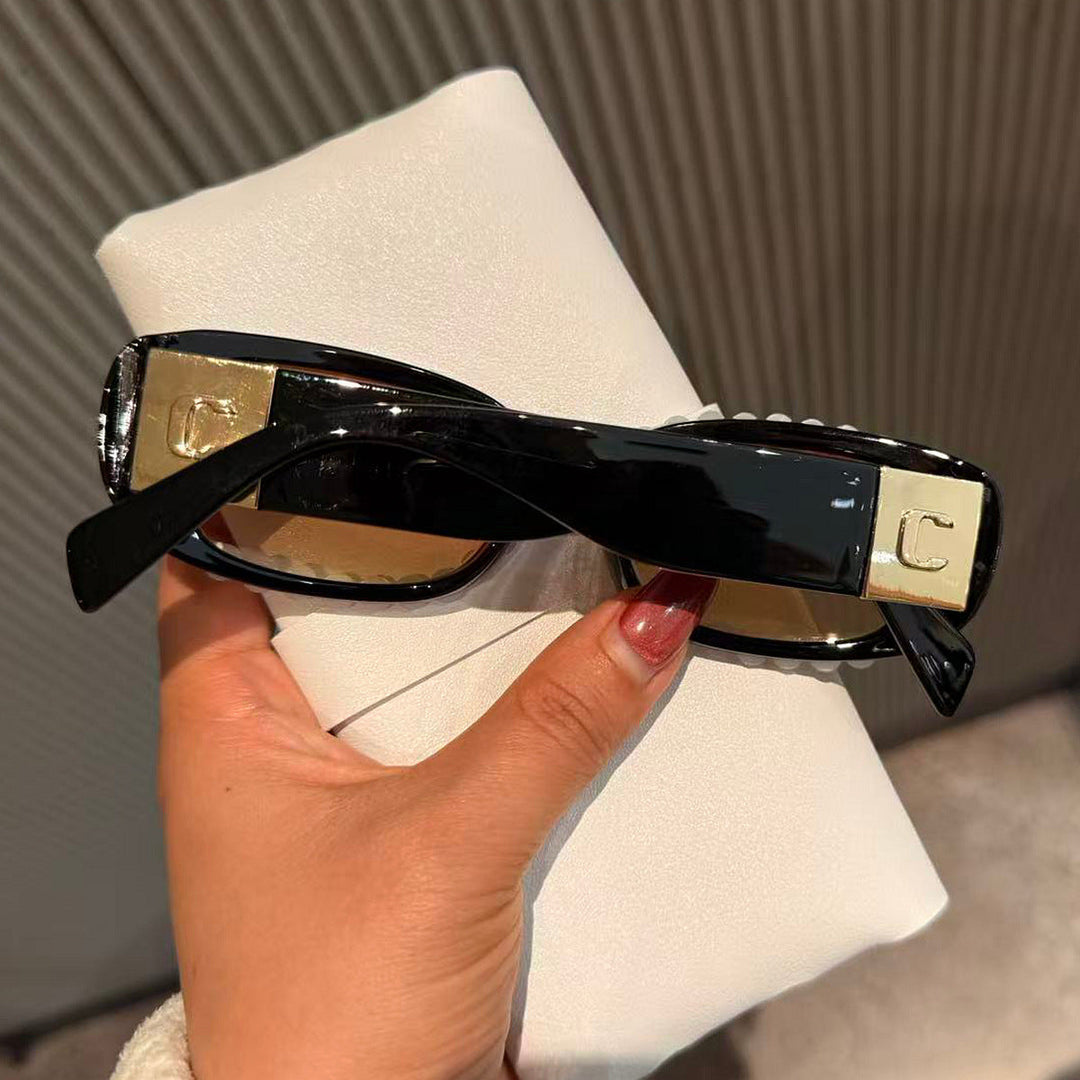 Ladies fashionable sunglasses with luxurious pearl frame Kalsten