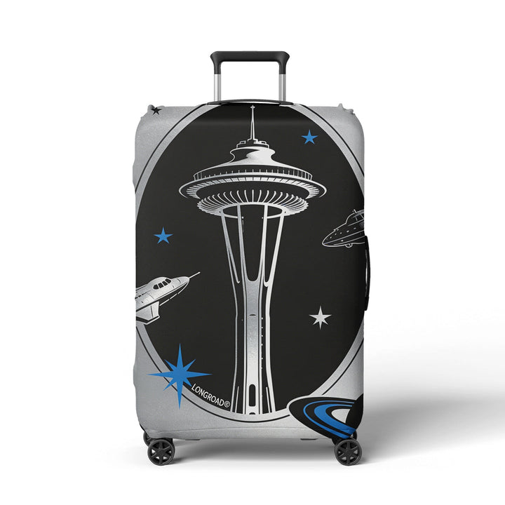 Women's suitcase cover in futuristic design Kalsten