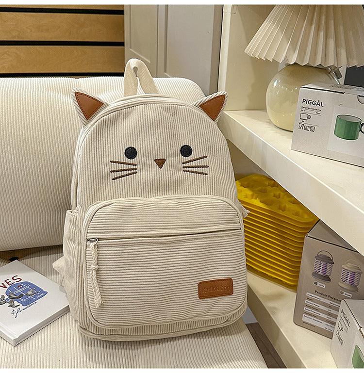 Cute Cat-Ear Mini School Backpack