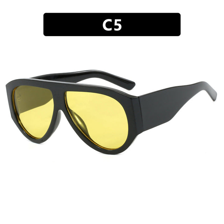 Ladies fashionable sunglasses in modern design with wide frame Kalsten