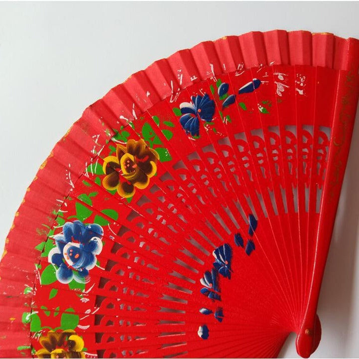 Women's Fan with Colorful Floral Design Kalsten