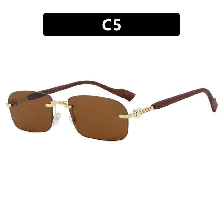 Women's sunglasses with elegant metal frame and stylish wood details Kalsten