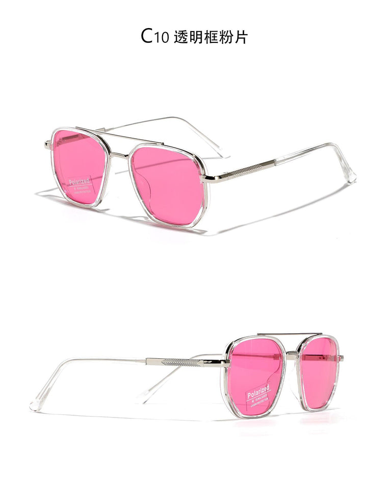 Women's Square Sunglasses with Polarized Lenses and Elegant Metal Frame Kalsten