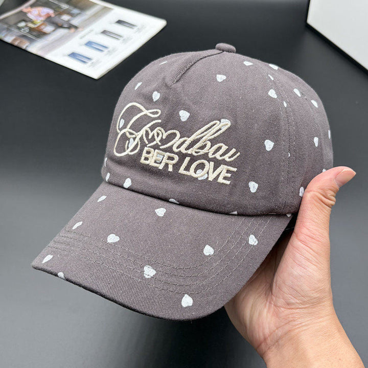Women's Playful Heart-Patterned Adjustable Cap Kalsten