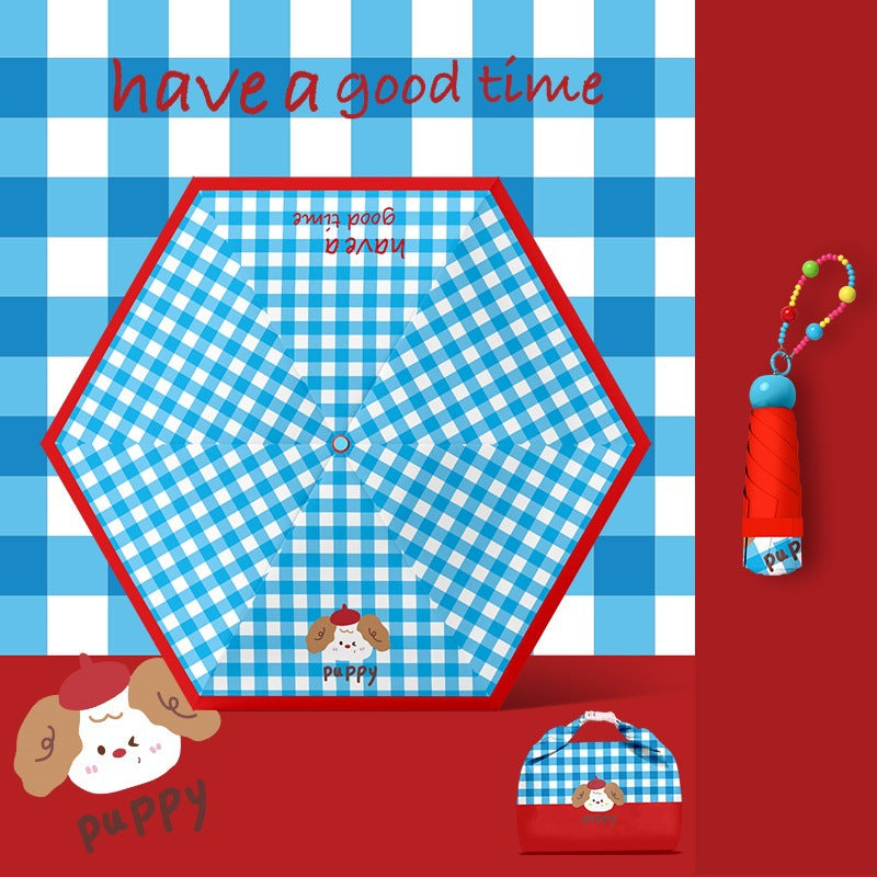 Women playful picnic folding umbrella Kalsten
