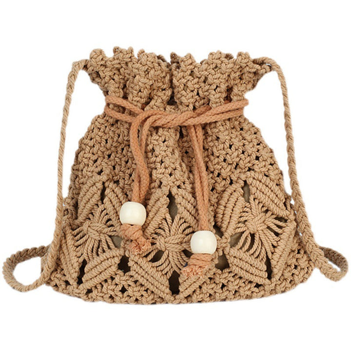 Hand-knotted flower basket bag Kalsten