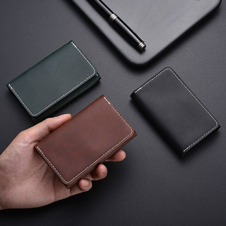 Premium Leather Minimalist Passport Holder Kalsten