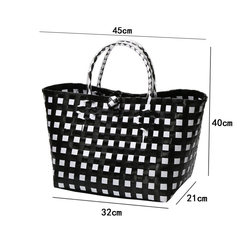 Large Capacity Woven Shopping Tote Kalsten