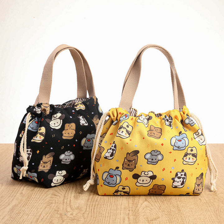 Drawstring Cat-Themed Storage Bag Kalsten