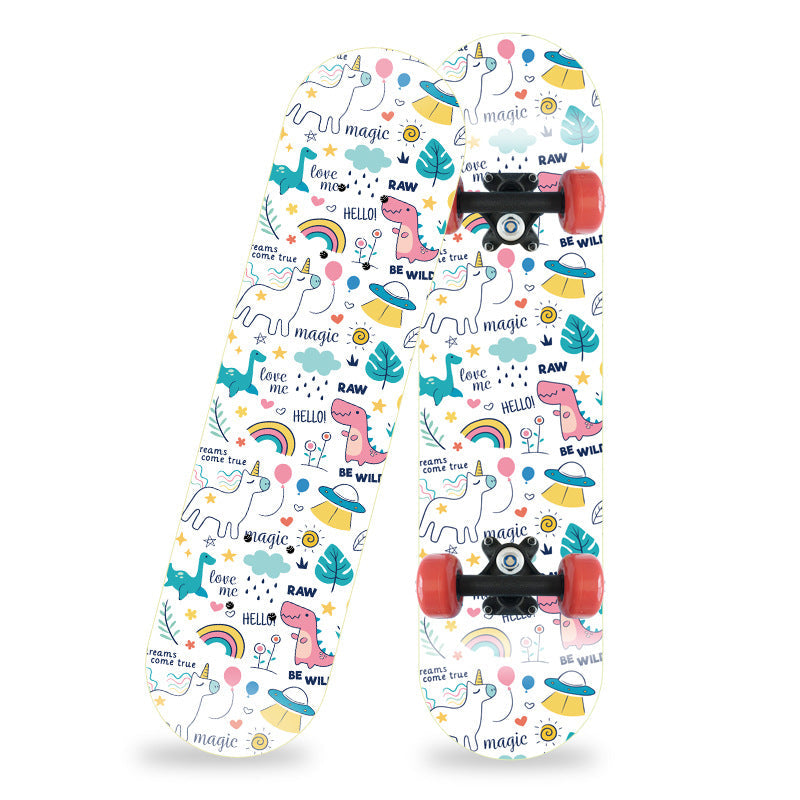 Cartoon-Inspired Mini Skateboard Kalsten