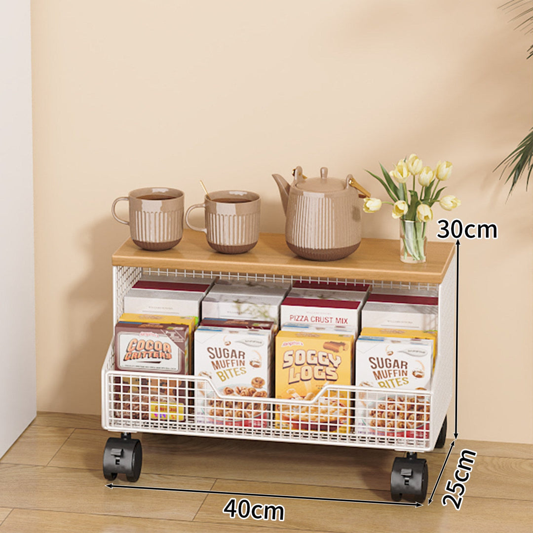 Multi-Tiered Rolling Kitchen Storage Rack Kalsten