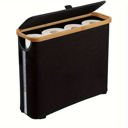 Sustainable recycling organizer with bamboo lid Acalora