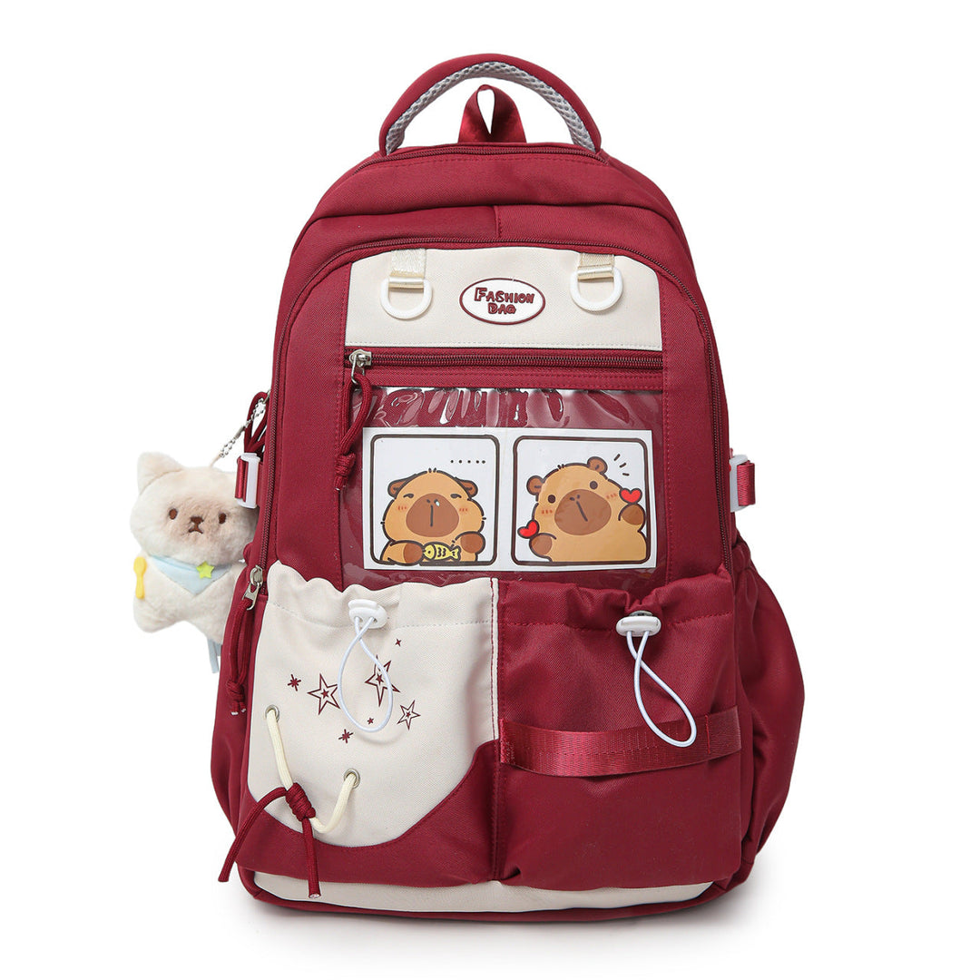 Cartoon Character Print School Backpack kalsten