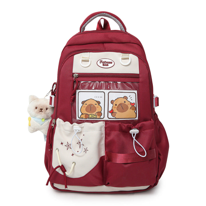Cartoon Character Print School Backpack kalsten