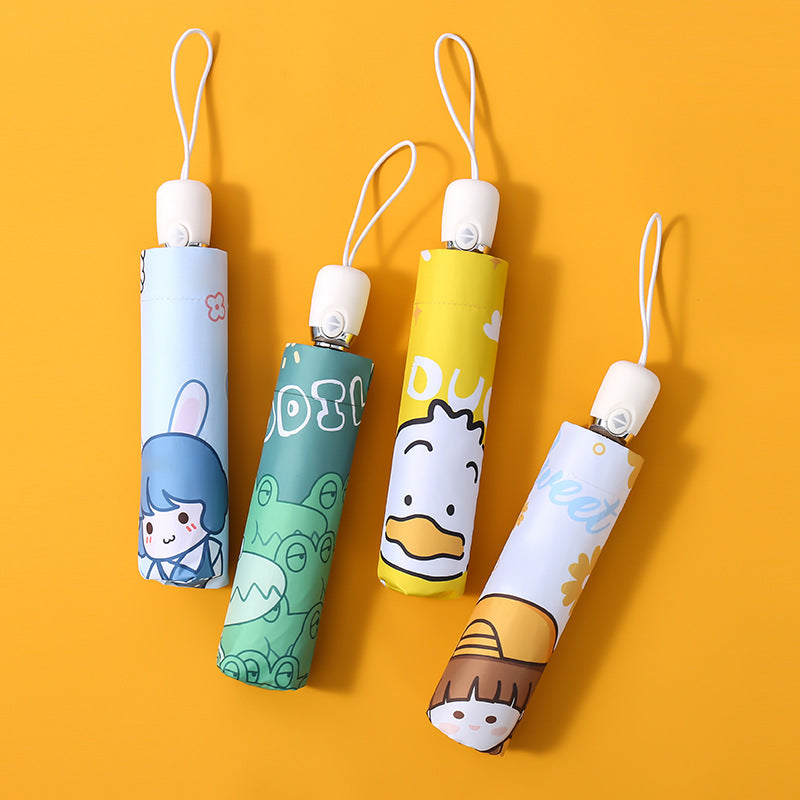 Ladies funny folding umbrella with animal motifs Kalsten