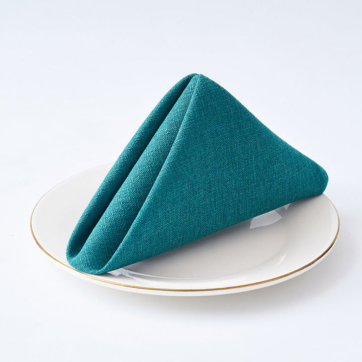 Premium Textured Linen-Blend Dinner Napkin With Hotel-Style Hem