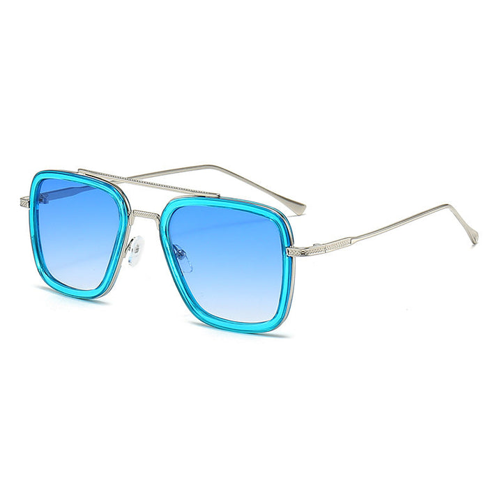 Women's fashionable square sunglasses with glamorous metal frame Kalsten