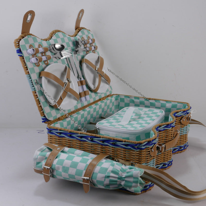 Ladies picnic basket with extensive equipment and stylish interior Kalsten