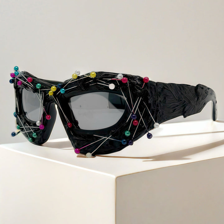 Ladies Creative Design Sunglasses with Innovative Accent Kalsten
