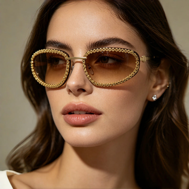 Ladies fashionable sunglasses with sparkling stone embellishment Kalsten