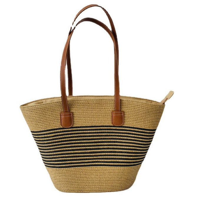 Trendy Basket Bag with Elegant Leather Accents Kalsten