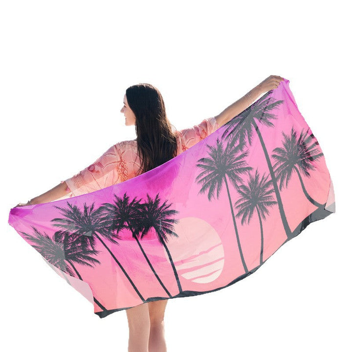 Light beach towel with creative jellyfish motif Kalsten
