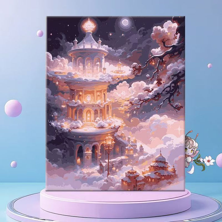 Whimsical Floral Fantasy Canvas Wall Art Kalsten