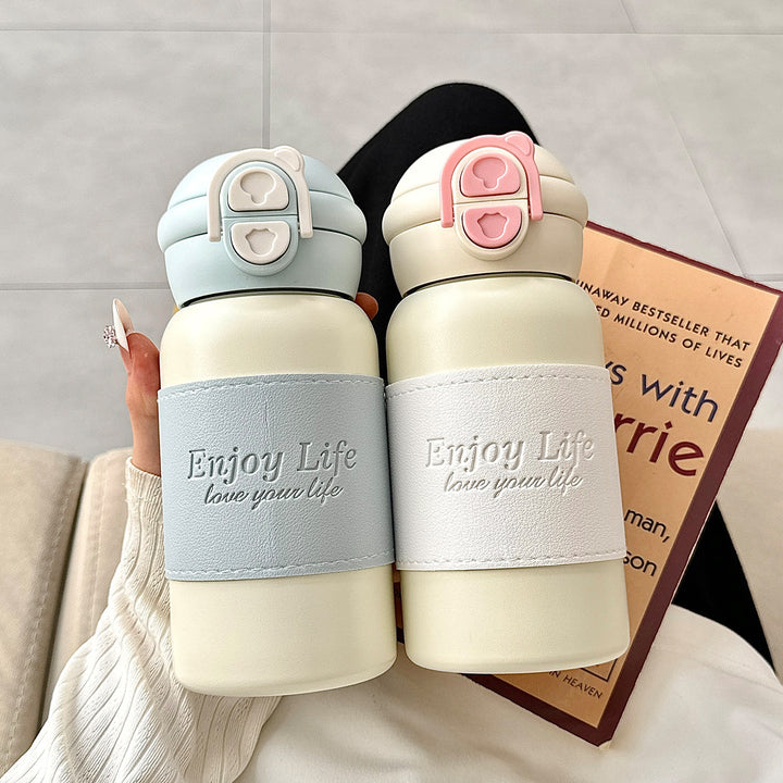 Women insulated stainless steel drinking bottle with practical spout and stylish design Kalsten