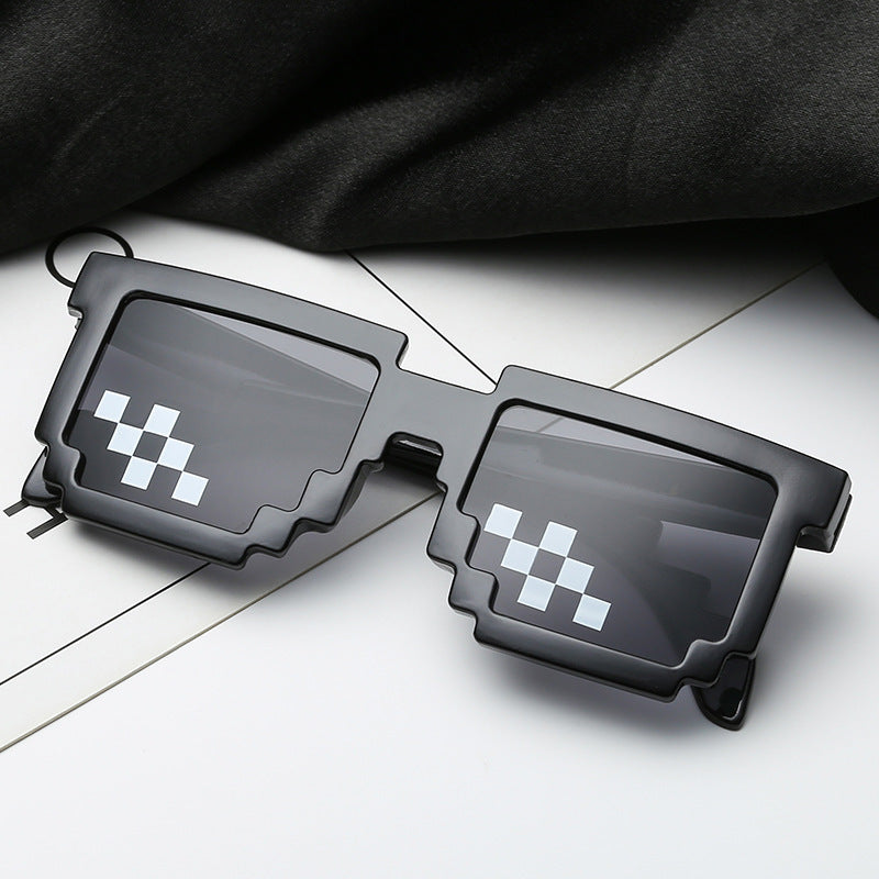 Women's eye-catching pixel-pattern sunglasses Kalsten