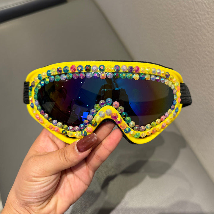 Ladies Ski Goggles with Sparkling Crystal Frame Kalsten