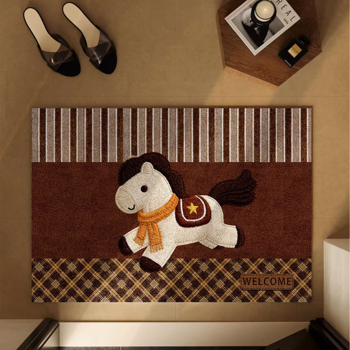 Cute Cat-Themed Welcome Mat