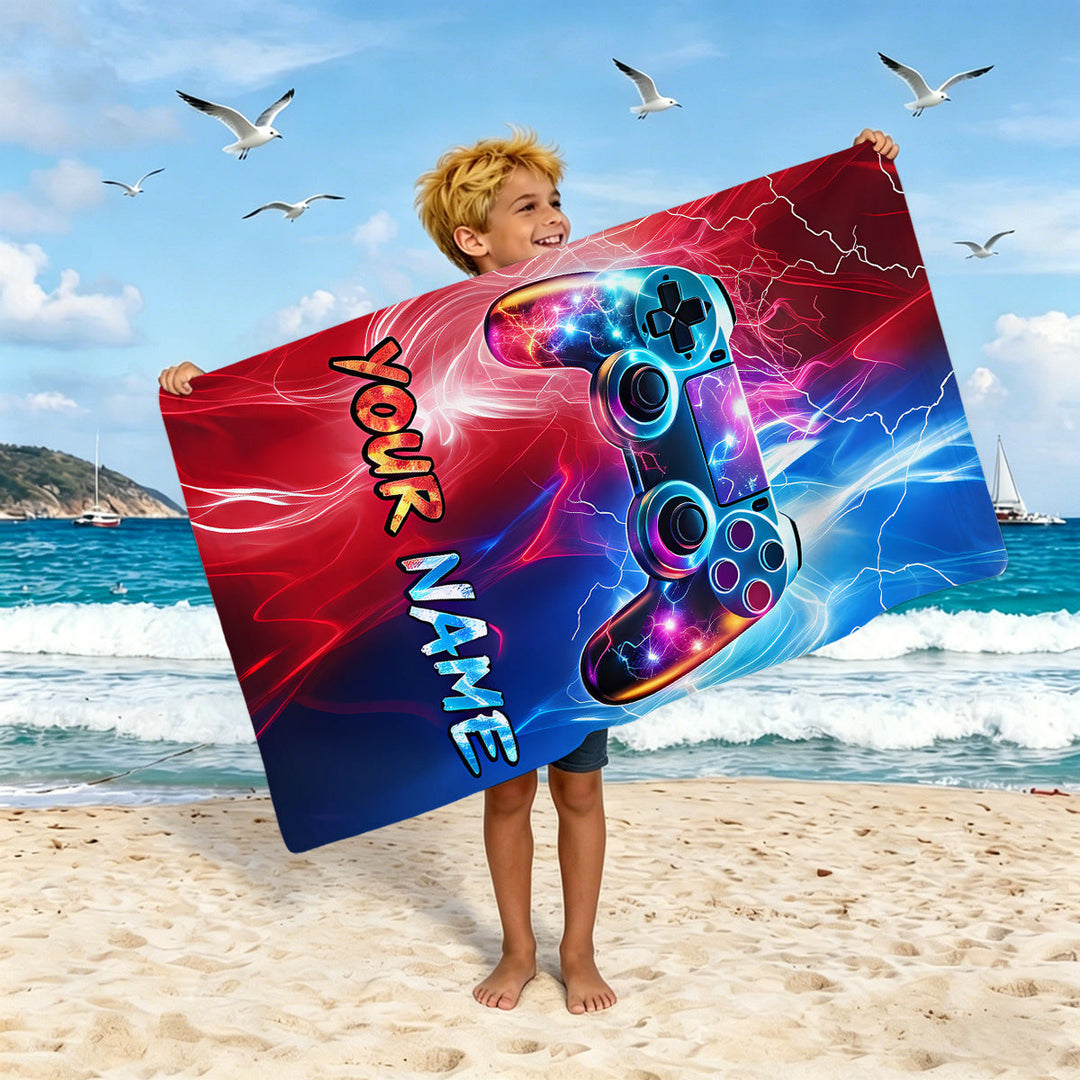 Boys beach towel with game console motif Kalsten
