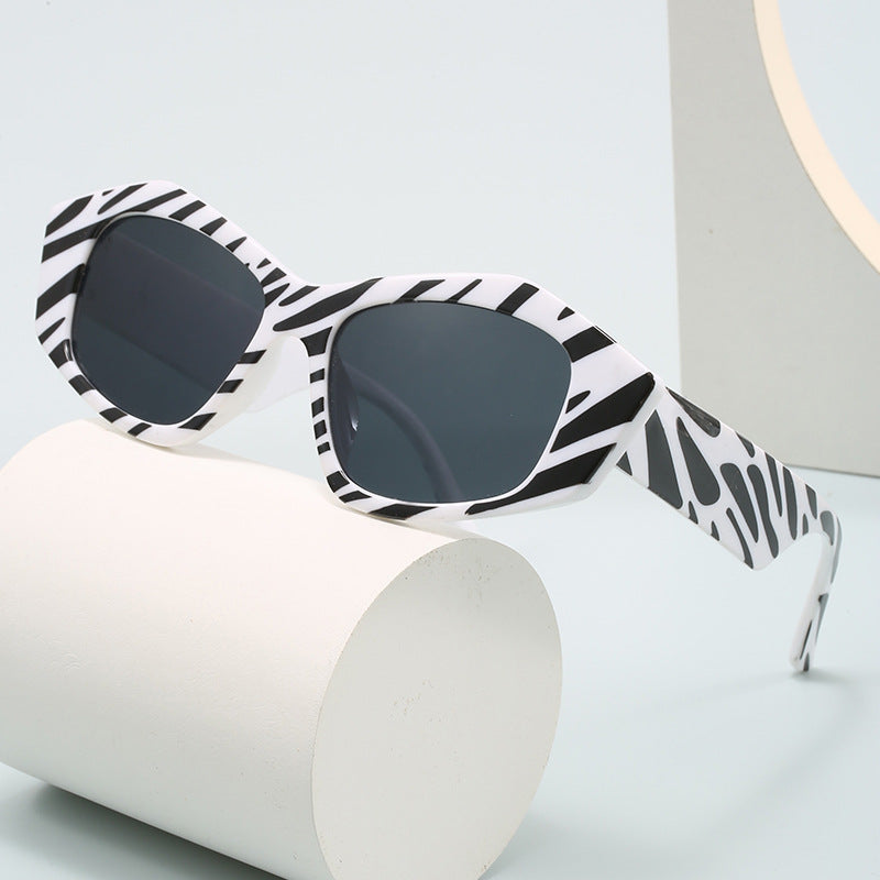 Ladies Creative Sunglasses in Exotic Leopard Pattern Kalsten