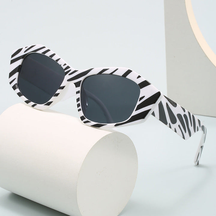 Ladies Creative Sunglasses in Exotic Leopard Pattern Kalsten