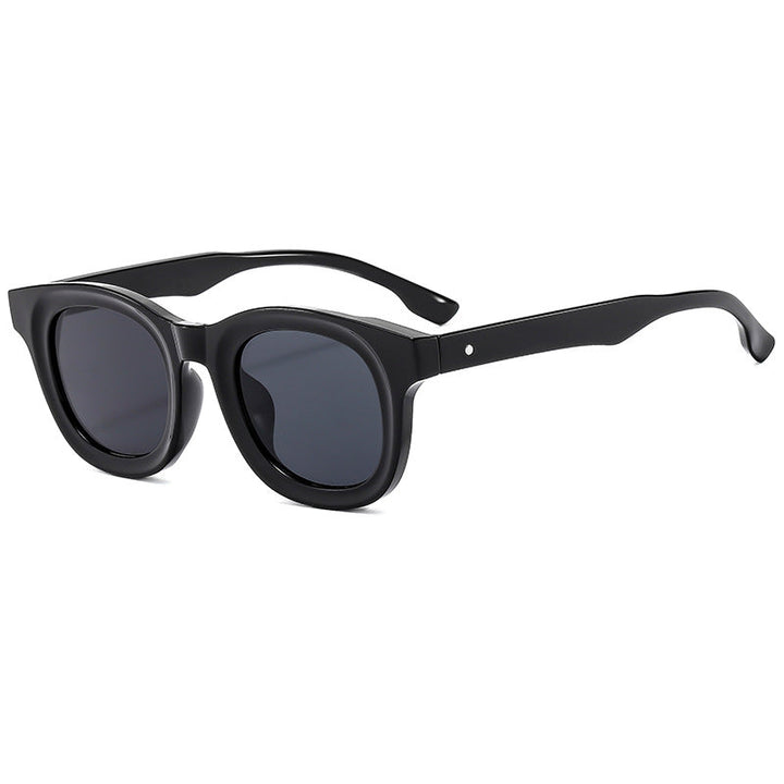 Women's Round Sunglasses with Stylish, Wide Plastic Frame Kalsten