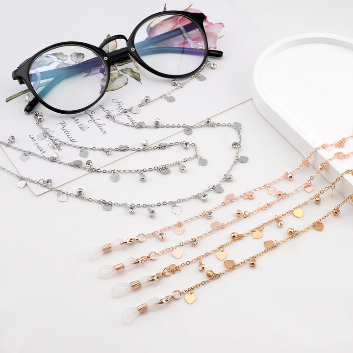 Decorative Heart-Shaped Eyewear Chain Kalsten