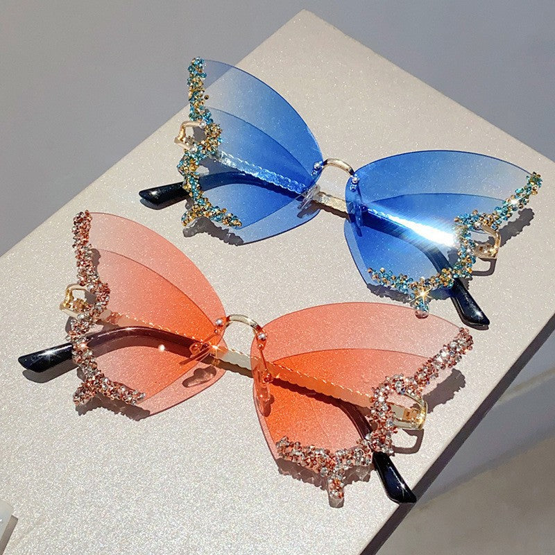 Women's extravagant sunglasses with sparkling butterfly design Kalsten