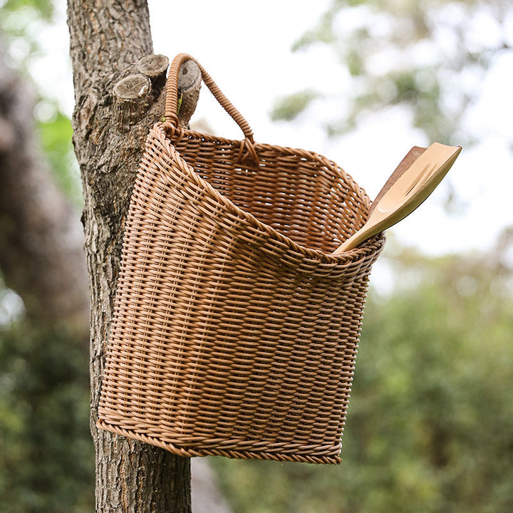 Handcrafted Wicker Storage Bin Kalsten
