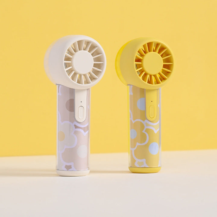 Unisex nano compact portable handheld fan rechargeable via USB with quiet operation and ergonomic grip Kalsten