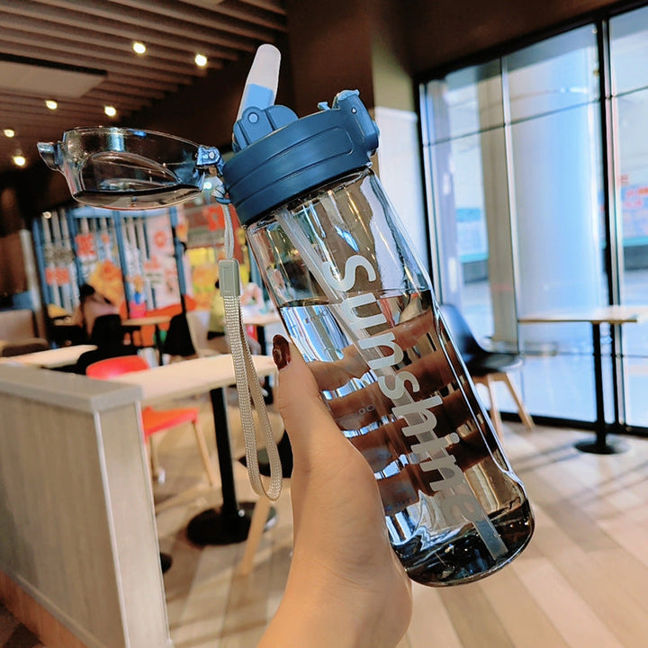 Women Transparent Water Bottle with Ergonomic Lid Kalsten
