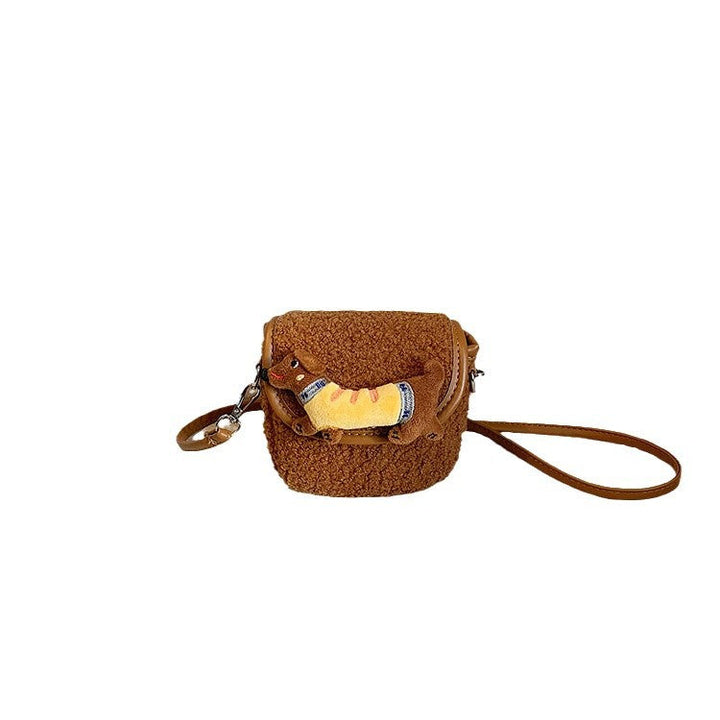 Playful Plush Shoulder Bag Kalsten
