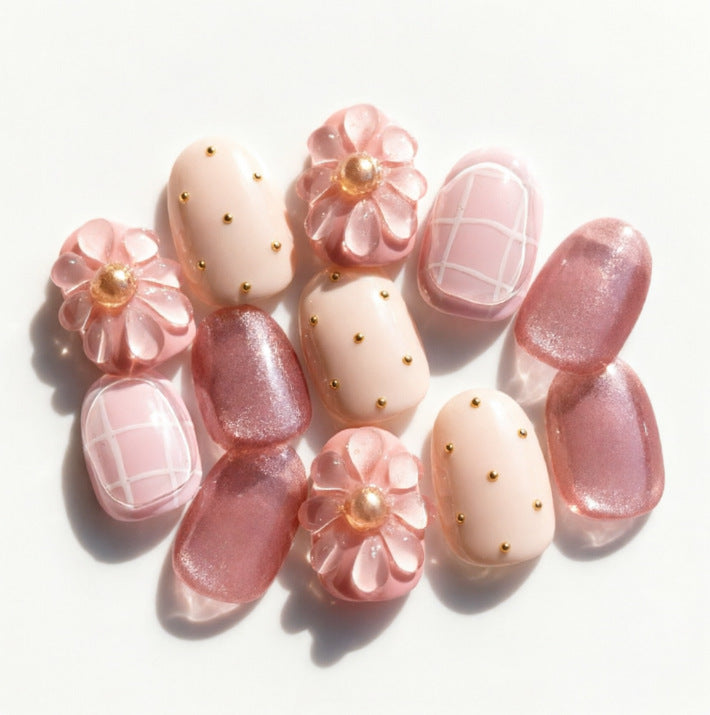 Artificial nails with floral designs Kalsten