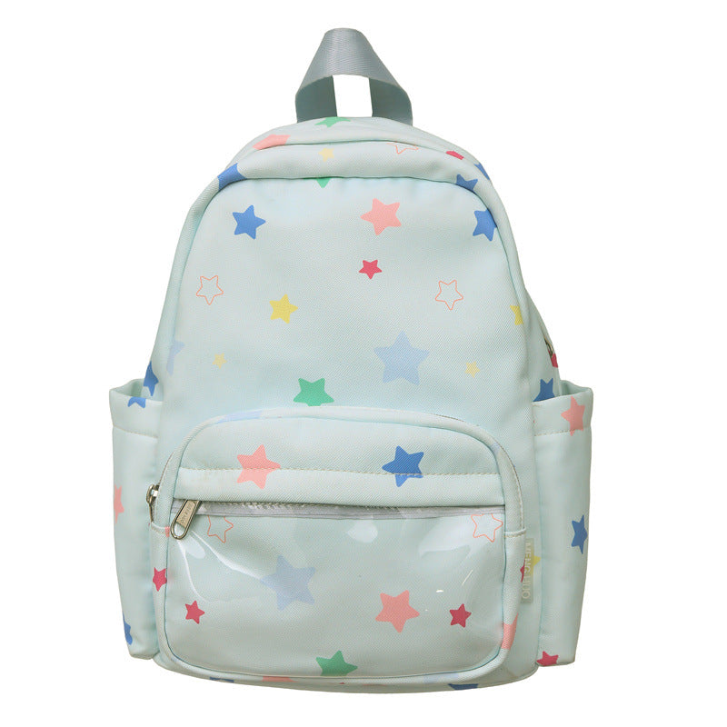 Star-Print Multi-Pocket Backpack Kalsten
